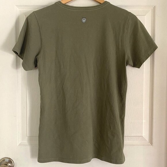 size M womens Off Road Trip off road Life is Good olive green‎ tee t-shirt - Picture 2 of 7
